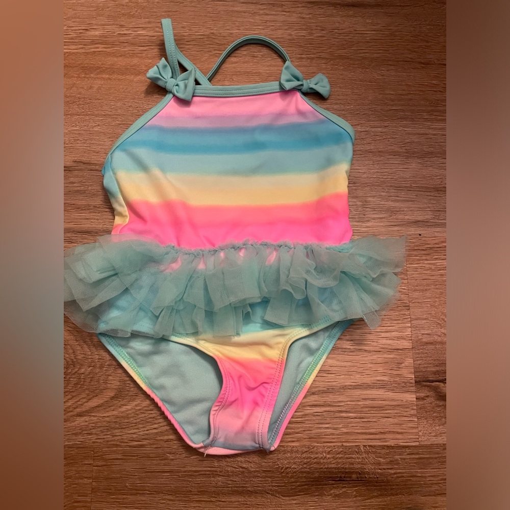 Rainbow one piece swimwear 2T